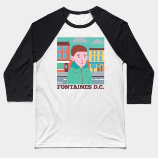 Fontaines DC • Retro Fan Design Baseball T-Shirt